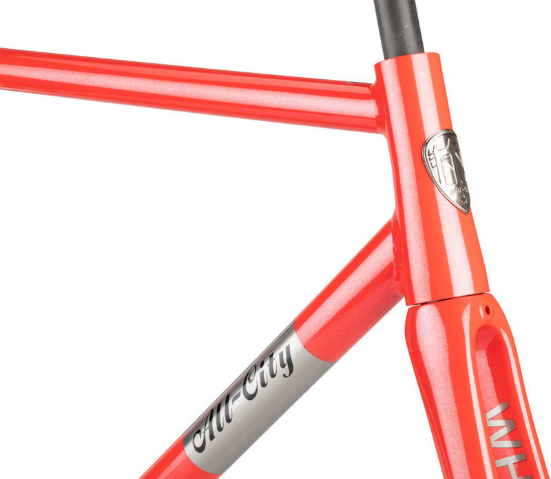 Load image into Gallery viewer, All-City Thunderdome Frameset - 700c, Aluminum, Hot Pink Blink, 61cm
