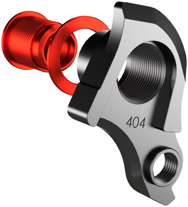 Load image into Gallery viewer, Wheels Manufacturing Universal Derailleur Hanger - 404-1, For Frames designed to accept SRAM UDH, Black/Red
