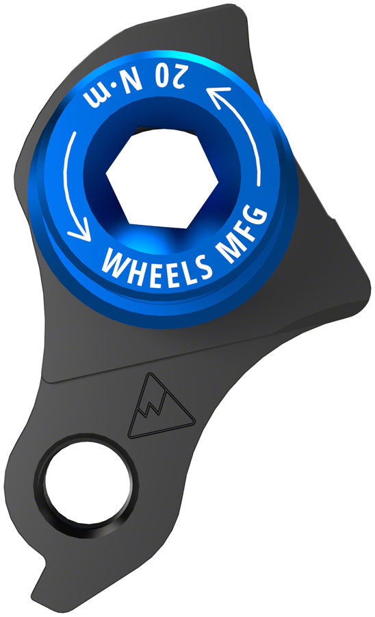 Load image into Gallery viewer, Wheels Manufacturing Universal Derailleur Hanger - 404-5, For Frames designed to accept SRAM UDH, Black/Teal

