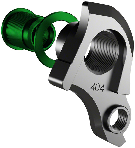 Wheels Manufacturing Universal Derailleur Hanger - 404-9, For Frames designed to accept SRAM UDH, Black/Green