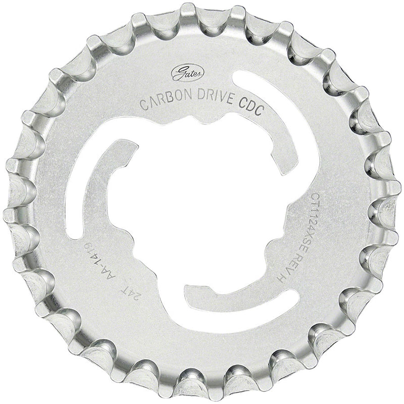 Load image into Gallery viewer, Gates Carbon Drive CDC CenterTrack Rear Sprocket for Enviolo - 24t, Silver
