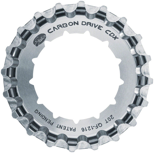 Gates Carbon Drive CDX:EXP Centerlock Rear Sprocket - 20t, Rohloff Splined
