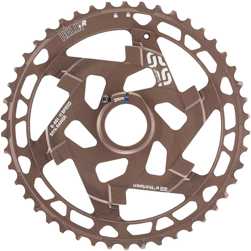 Load image into Gallery viewer, e*thirteen Helix R Cassette - 11-Speed, 9-46t, Nickel/Gray
