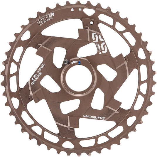 e*thirteen Helix R Cassette - 11-Speed, 9-46t, Nickel/Gray