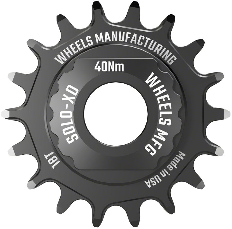 Load image into Gallery viewer, Wheels Manufacturing SOLO-XD XD/XDR Single Speed Conversion Kit - 18t, For SRAM XD/XDR Freehub, Black
