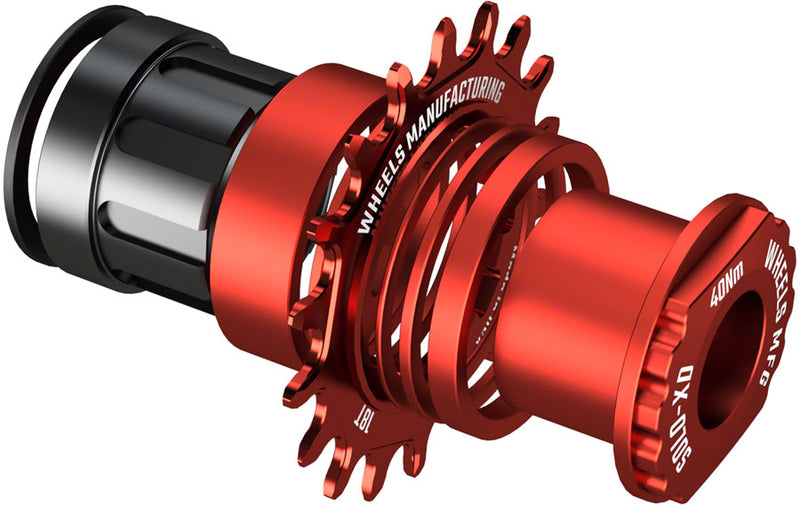 Load image into Gallery viewer, Wheels Manufacturing SOLO-XD XD/XDR Single Speed Conversion Kit - 18t, For SRAM XD/XDR Freehub, Red
