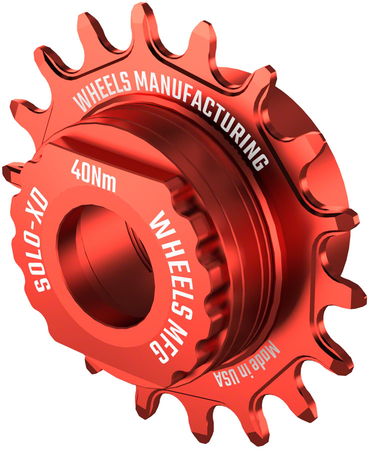 Load image into Gallery viewer, Wheels Manufacturing SOLO-XD XD/XDR Single Speed Conversion Kit - 18t, For SRAM XD/XDR Freehub, Red
