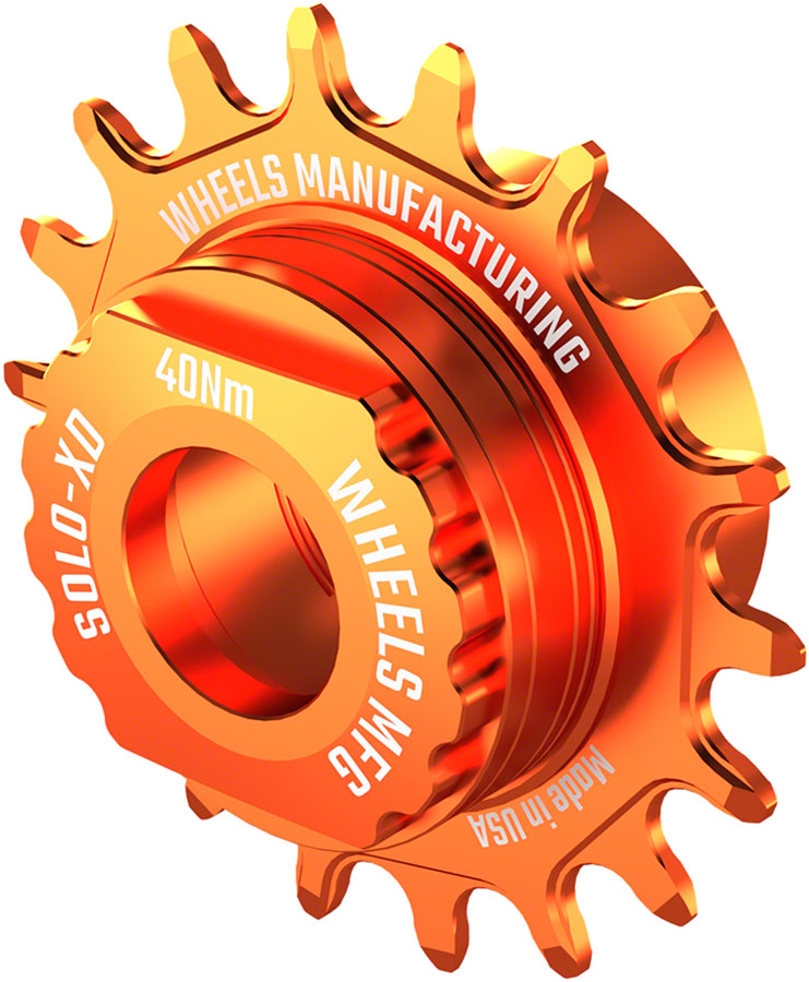 Load image into Gallery viewer, Wheels Manufacturing SOLO-XD XD/XDR Single Speed Conversion Kit - 18t, For SRAM XD/XDR Freehub, Orange
