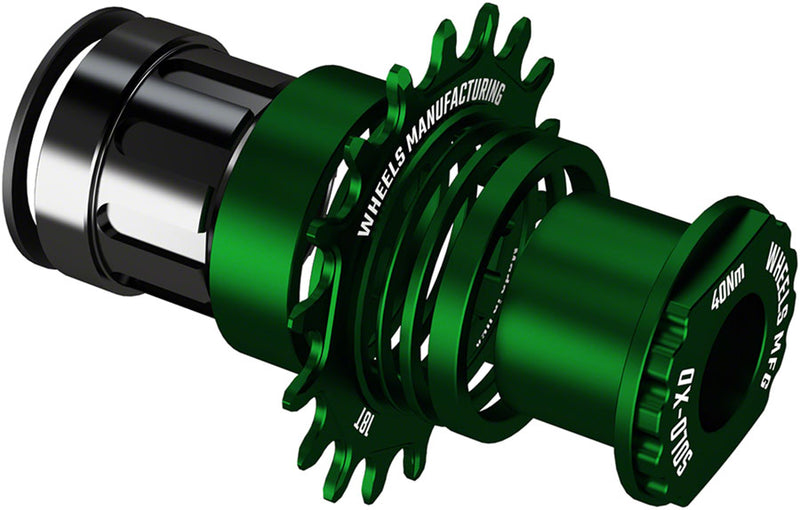 Load image into Gallery viewer, Wheels Manufacturing SOLO-XD XD/XDR Single Speed Conversion Kit - 18t, For SRAM XD/XDR Freeubs, Green
