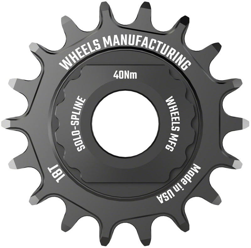 Load image into Gallery viewer, Wheels Manufacturing SOLO-SPLINE Micro Spline Single Speed Conversion Kit - 18t, For Shimano Micro Spline Hub Bodies,
