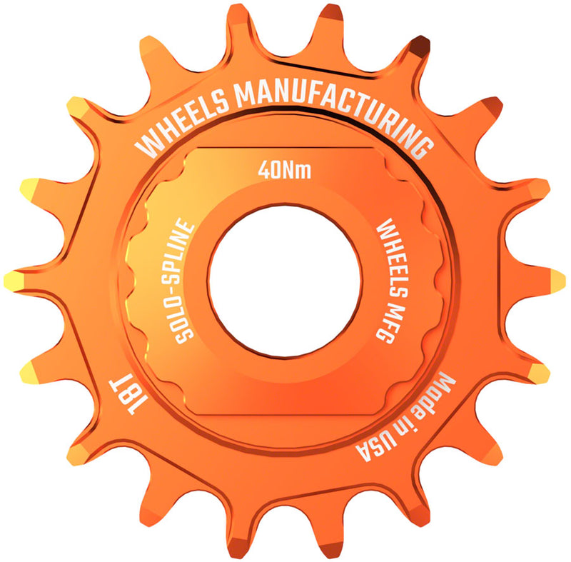 Load image into Gallery viewer, Wheels Manufacturing SOLO-SPLINE Micro Spline Single Speed Conversion Kit - 18t, For Shimano Micro Spline Hub Bodies,
