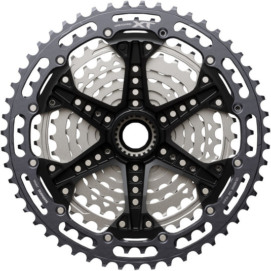 Shimano Deore XT CS-M8200-12 Cassette - 12-Speed, 10-51t, Hyperglide+, Micro Spline, Gray/Silver