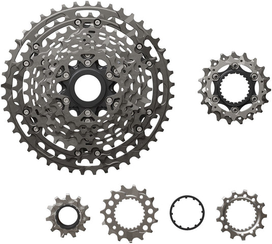 Shimano XTR CS-M9200-12 Cassette - 12-Speed, 9-45t, Hyperglide+, Micro Spline, Gray