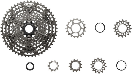 Shimano XTR CS-M9200-12 Cassette - 12-Speed, 10-51t, Hyperglide+, Micro Spline, Gray