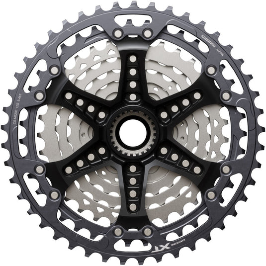 Shimano Deore XT CS-M8200-12 Cassette - 12-Speed, 9-45t, Hyperglide+, Micro Spline, Gray/Silver