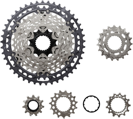 Shimano Deore XT CS-M8200-12 Cassette - 12-Speed, 9-45t, Hyperglide+, Micro Spline, Gray/Silver