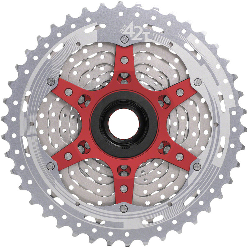 Load image into Gallery viewer, SunRace MX9X Cassette - 11-Speed, 10-42t, Metallic Silver, For XD Driver Body
