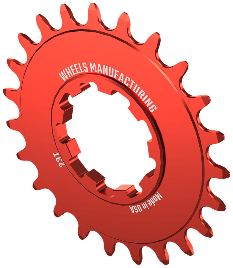 Load image into Gallery viewer, Wheels Manufacturing SOLO-SPEED Cog - 23t, Fits SOLO-SPLINE and SOLO-XD kits, Red

