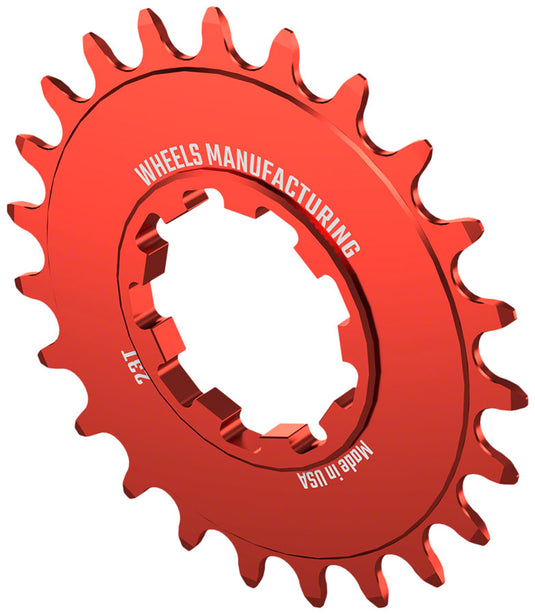 Wheels Manufacturing SOLO-SPEED Cog - 23t, Fits SOLO-SPLINE and SOLO-XD kits, Red