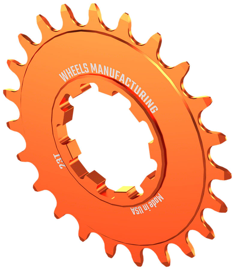 Load image into Gallery viewer, Wheels Manufacturing SOLO-SPEED Cog - 23t, Fits SOLO-SPLINE and SOLO-XD kits, Orange
