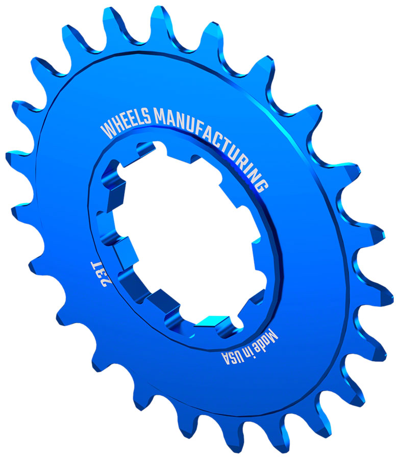 Load image into Gallery viewer, Wheels Manufacturing SOLO-SPEED Cog - 23t, Fits SOLO-SPLINE and SOLO-XD kits, Blue
