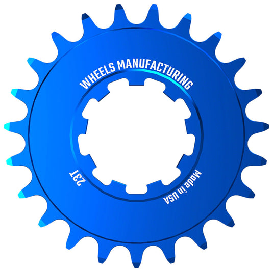 Wheels Manufacturing SOLO-SPEED Cog - 23t, Fits SOLO-SPLINE and SOLO-XD kits, Blue