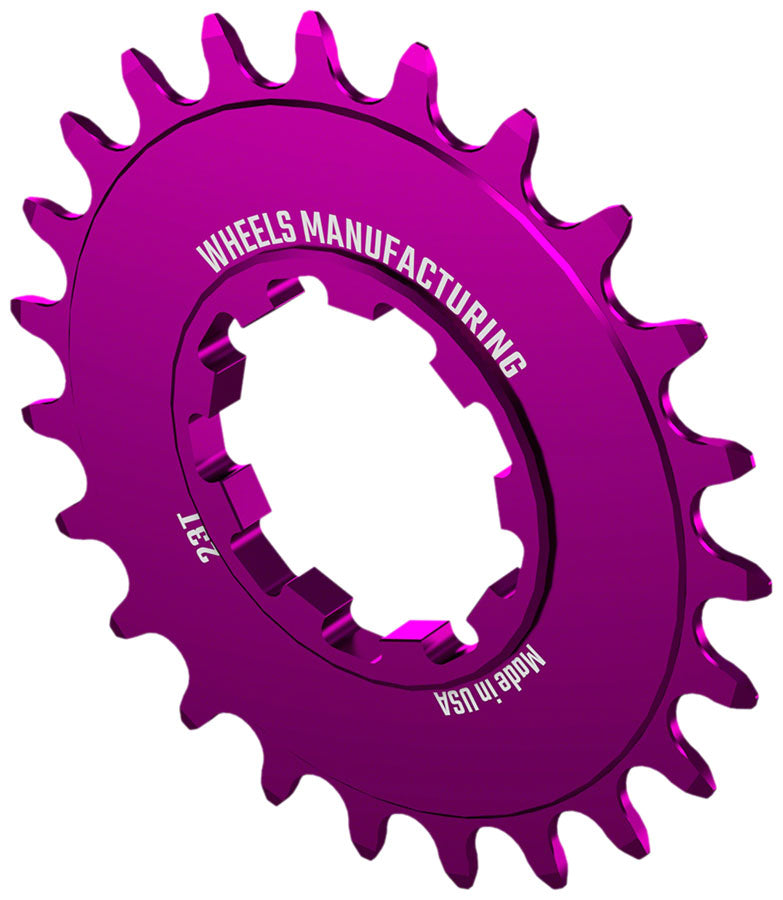Load image into Gallery viewer, Wheels Manufacturing SOLO-SPEED Cog - 23t, Fits SOLO-SPLINE and SOLO-XD kits, Purple

