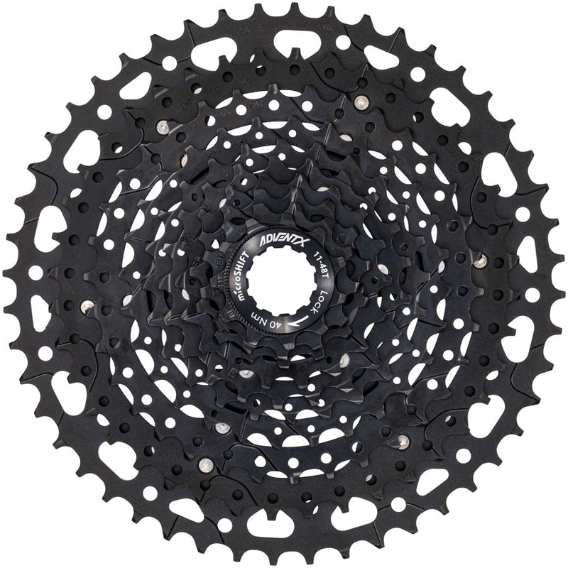 Load image into Gallery viewer, microSHIFT ADVENT X 10-Speed Rear Derailleur &amp; 11-48t Cassette | Lightweight, Durable Aluminum Components for Mountain and Gravel Bikes
