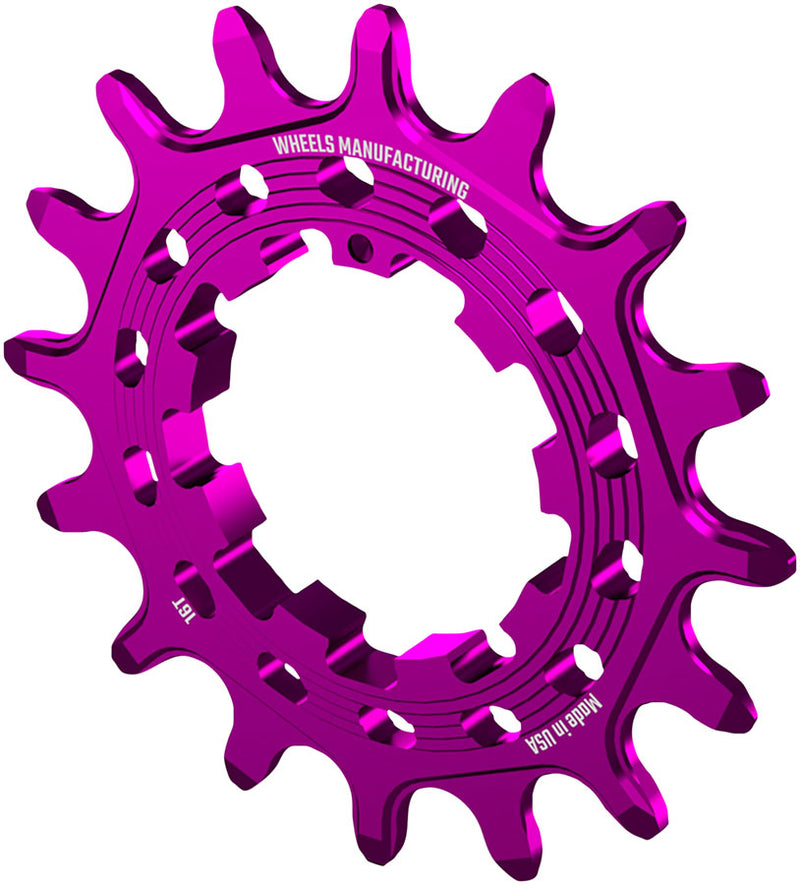 Load image into Gallery viewer, Wheels Manufacturing SOLO HG Cog - 16t, Fits SOLO-HG Kits, Purple
