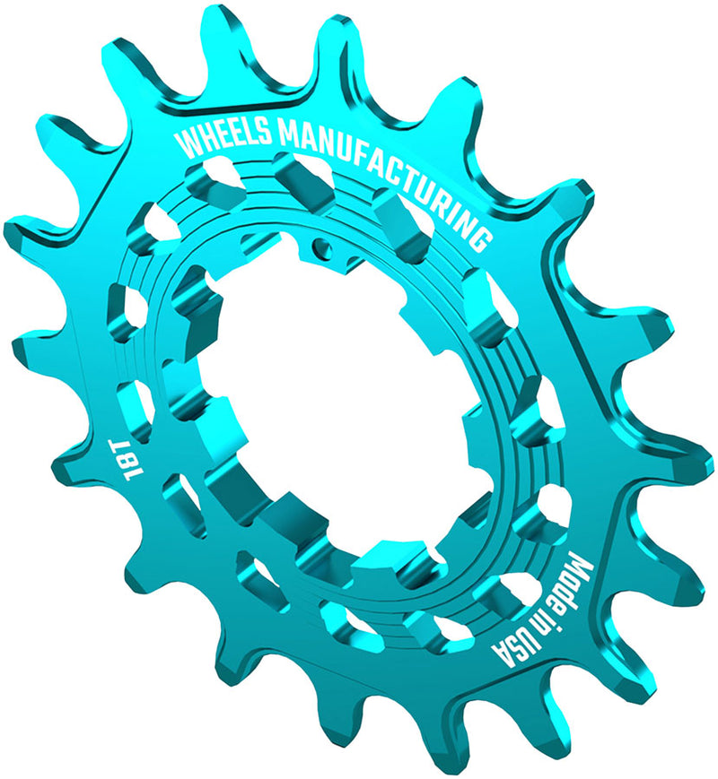 Load image into Gallery viewer, Wheels Manufacturing SOLO HG Cog - 18t, Fits SOLO-HG Kits, Teal
