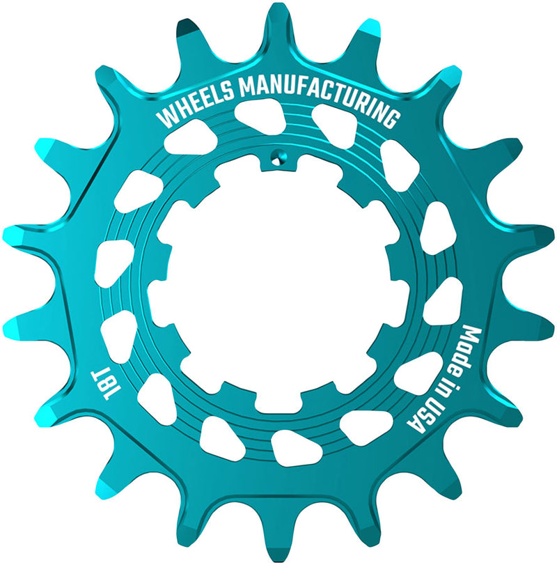 Load image into Gallery viewer, Wheels Manufacturing SOLO HG Cog - 18t, Fits SOLO-HG Kits, Teal
