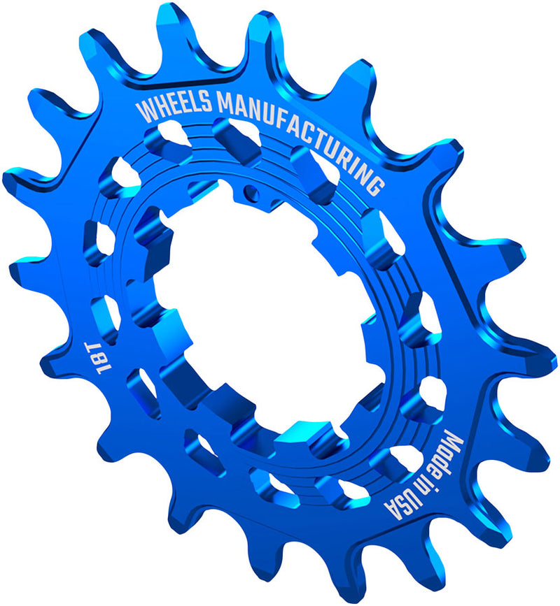 Load image into Gallery viewer, Wheels Manufacturing SOLO HG Cog - 18t, Fits SOLO-HG Kits, Blue
