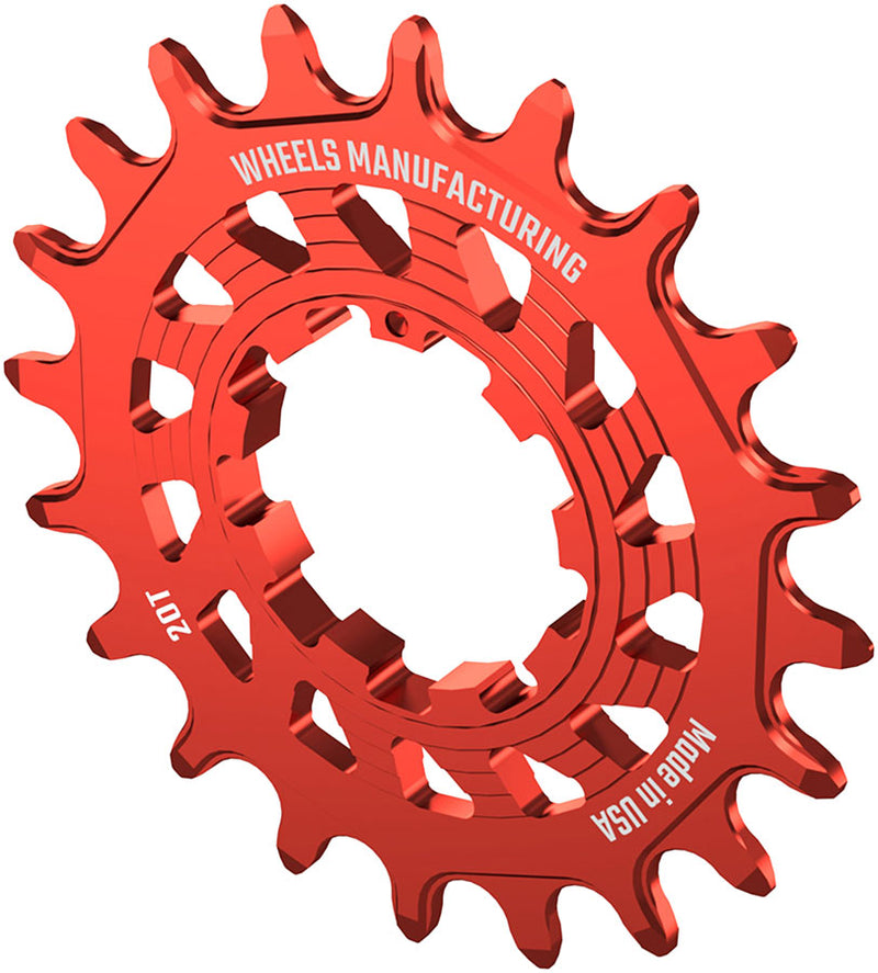 Load image into Gallery viewer, Wheels Manufacturing SOLO HG Cog - 20t, Fits SOLO-HG Kits, Red
