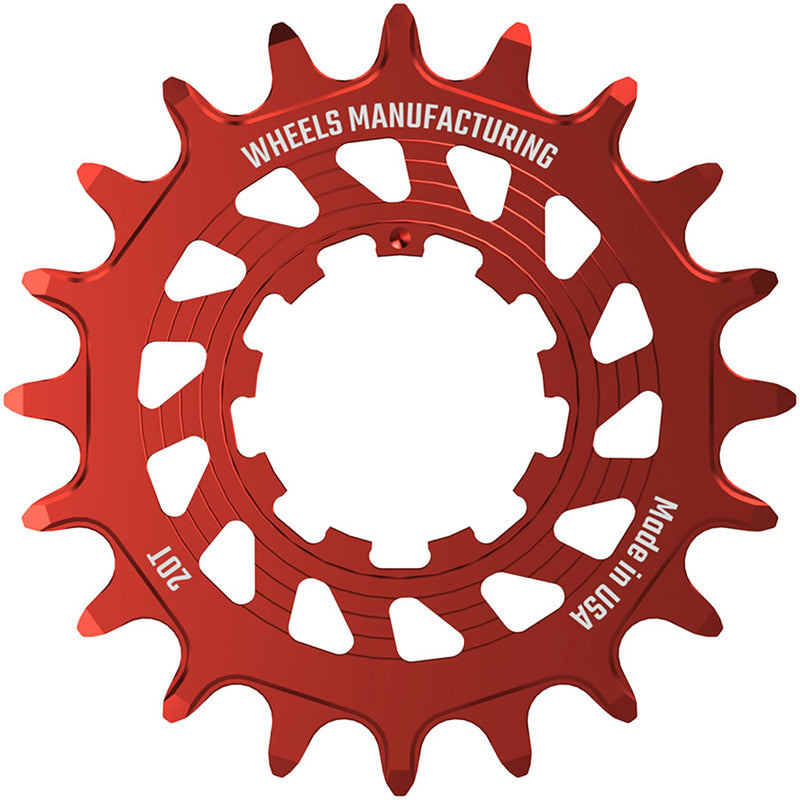 Load image into Gallery viewer, Wheels Manufacturing SOLO HG Cog - 20t, Fits SOLO-HG Kits, Red
