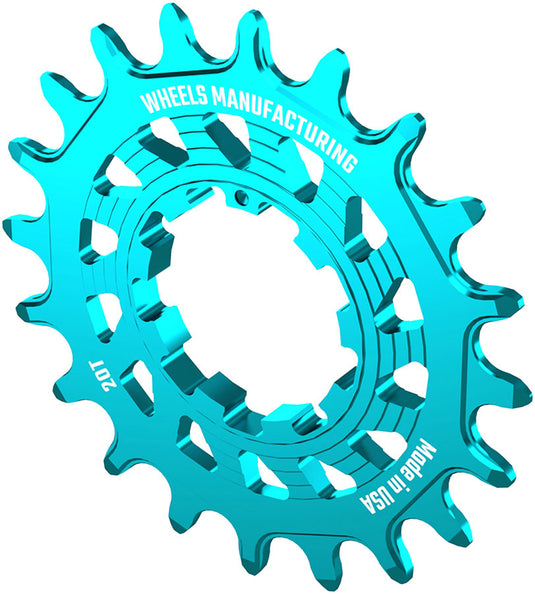 Wheels Manufacturing SOLO HG Cog - 20t, Fits SOLO-HG Kits, Teal