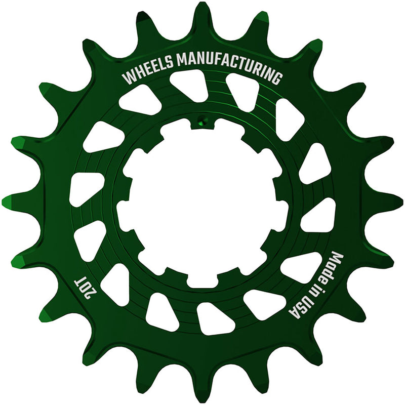 Load image into Gallery viewer, Wheels Manufacturing SOLO HG Cog - 20t, Fits SOLO-HG Kits, Green
