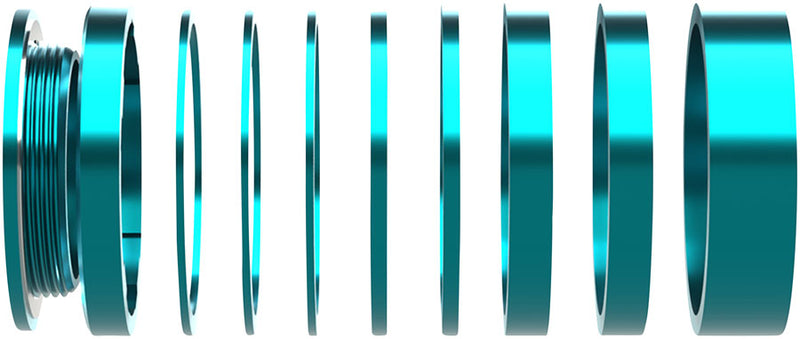 Load image into Gallery viewer, Wheels Manufacturing SOLO-HG Single Speed Conversion Kit - For HG Style Hubs, Teal
