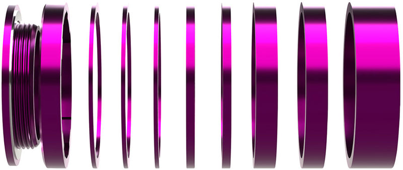 Load image into Gallery viewer, Wheels Manufacturing SOLO-HG Single Speed Conversion Kit - For HG Style Hubs, Purple
