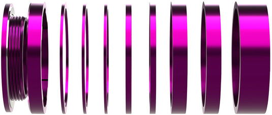 Wheels Manufacturing SOLO-HG Single Speed Conversion Kit - For HG Style Hubs, Purple