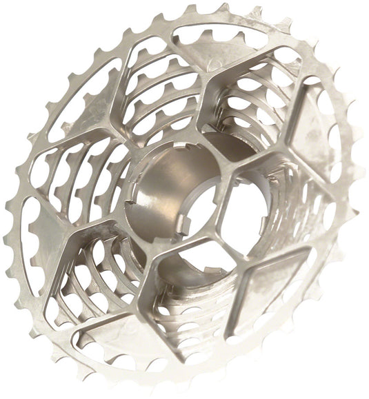 Prestacycle UniBlock PRO Cassette - 12-Speed, For Campagnolo 9-12 Speed Freehub, 11-34t, Silver
