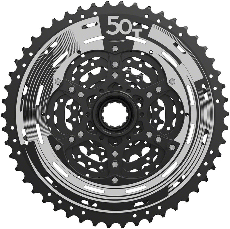 Load image into Gallery viewer, SunRace M993 Cassette - 9-Speed, 11-50t, Alloy Spider and Lockring, ED Black
