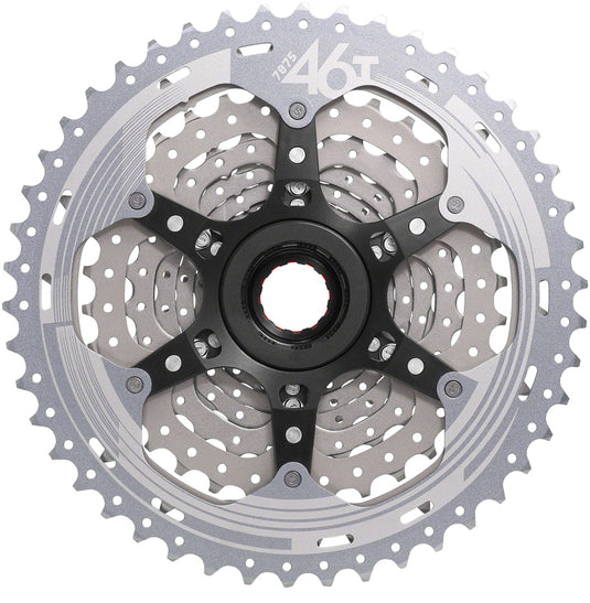 SunRace CSMX9X Cassette - 11-Speed, 10-46t, Metallic Silver, For XD Driver Body
