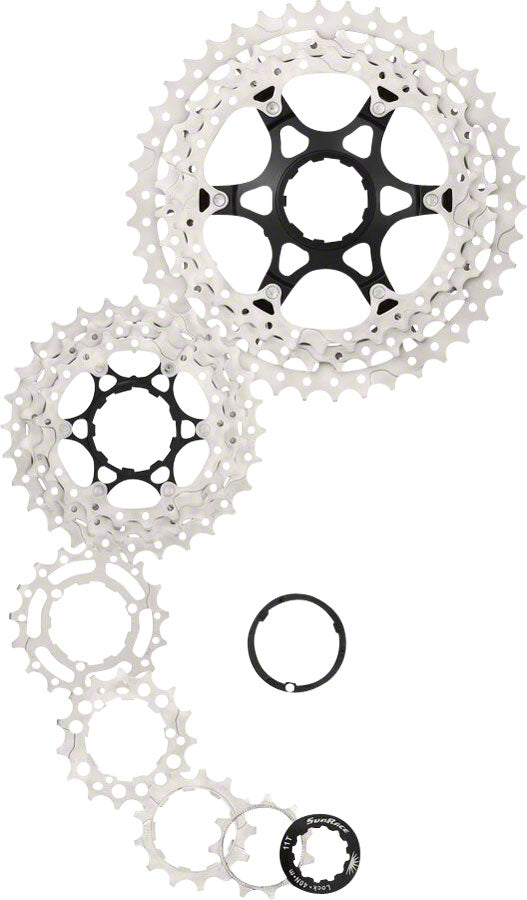 Load image into Gallery viewer, SunRace MS3 Cassette - 10 Speed, 11-42t, Silver

