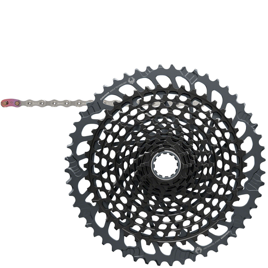 SRAM X01 Eagle 12-Speed Bike Cassette & Chain Bundle Durable Titanium Nitride, XD Driver Compatibility, High-Performance MTB & E-MTB Components