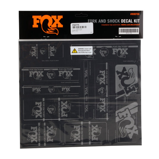 FOX Heritage Decal Kit for Forks and Shocks, Stealth