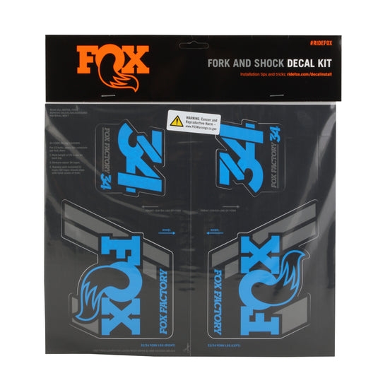 Fox Shox Heritage Decal Kit, Blue