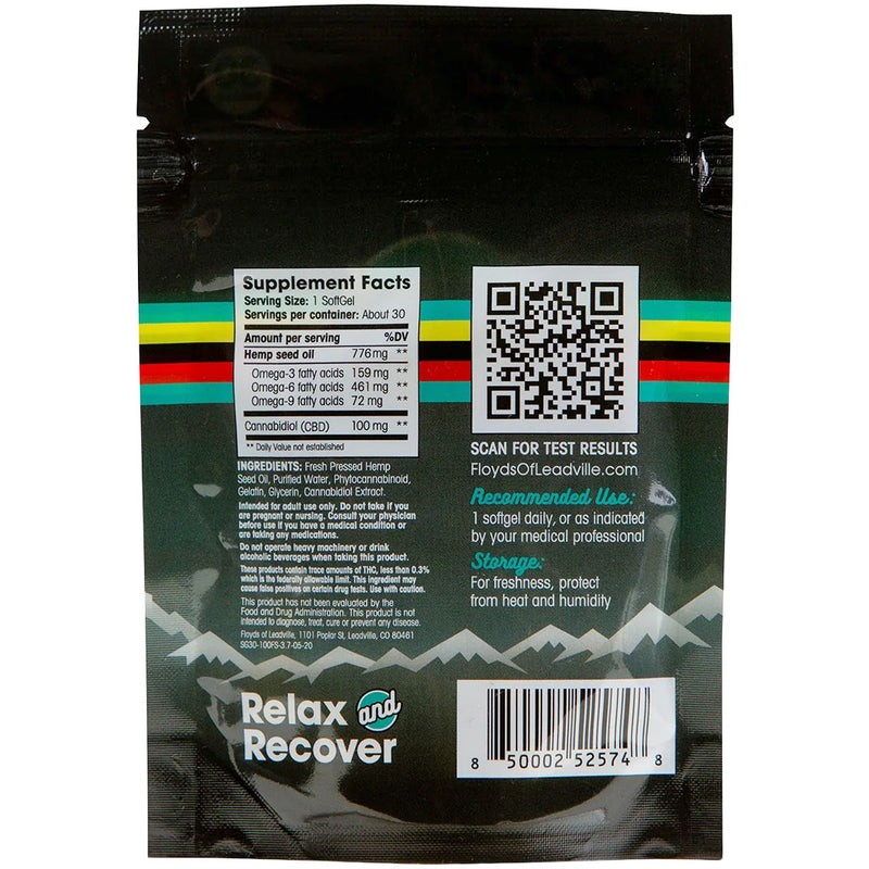 Load image into Gallery viewer, Floyd's of Leadville Full Spectrum CBD Hemp Oil Softgels, 25mg, 30/Count

