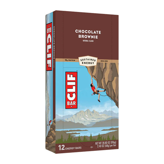 Clif Bar Original Chocolate Brownie Box of 12 Convenient Source of Energy