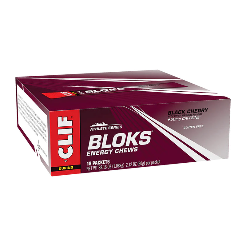 Load image into Gallery viewer, Clifbar Clif Bloks Energy Chews Energy Black Cherry Box of 18 No
