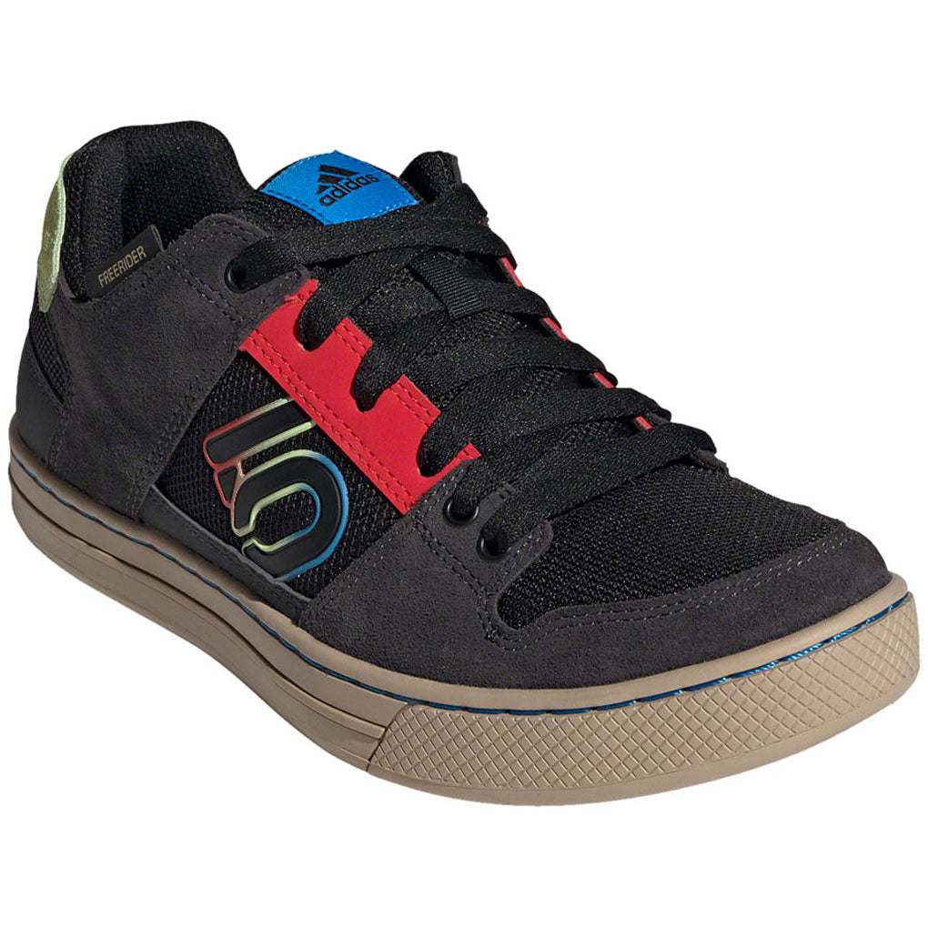 Five-Ten-Freerider-Flat-Shoe---Men's--Core-Black-Carbon-Pulse-Lime-10.5--Flat-Shoe-for-platform-pedals_FTSH2388